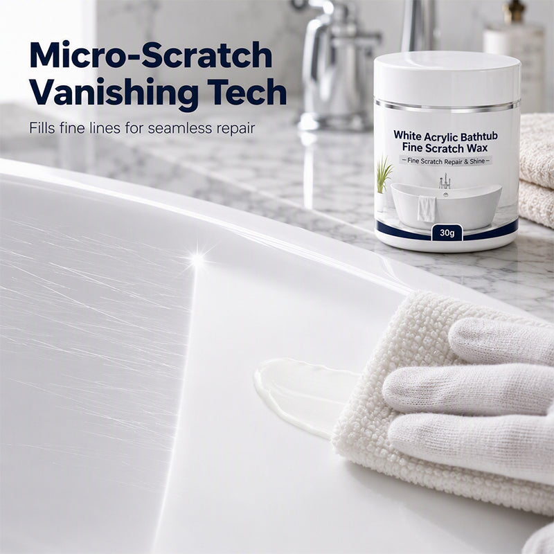 dht™⭐ Bathtub Scratch Repair Wax – White Acrylic Surface Touch-Up Kit