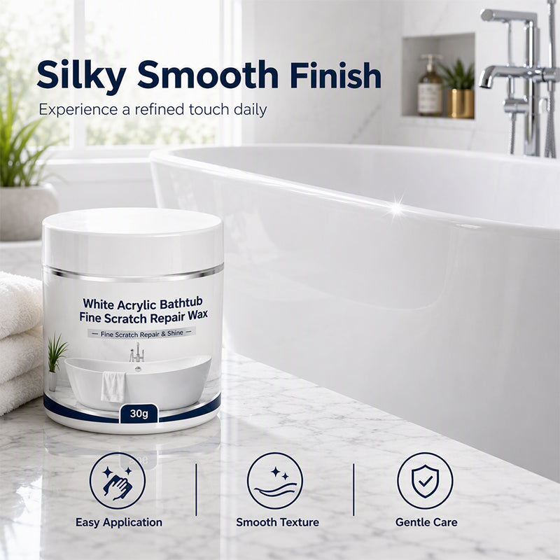 dht™⭐ Bathtub Scratch Repair Wax – White Acrylic Surface Touch-Up Kit