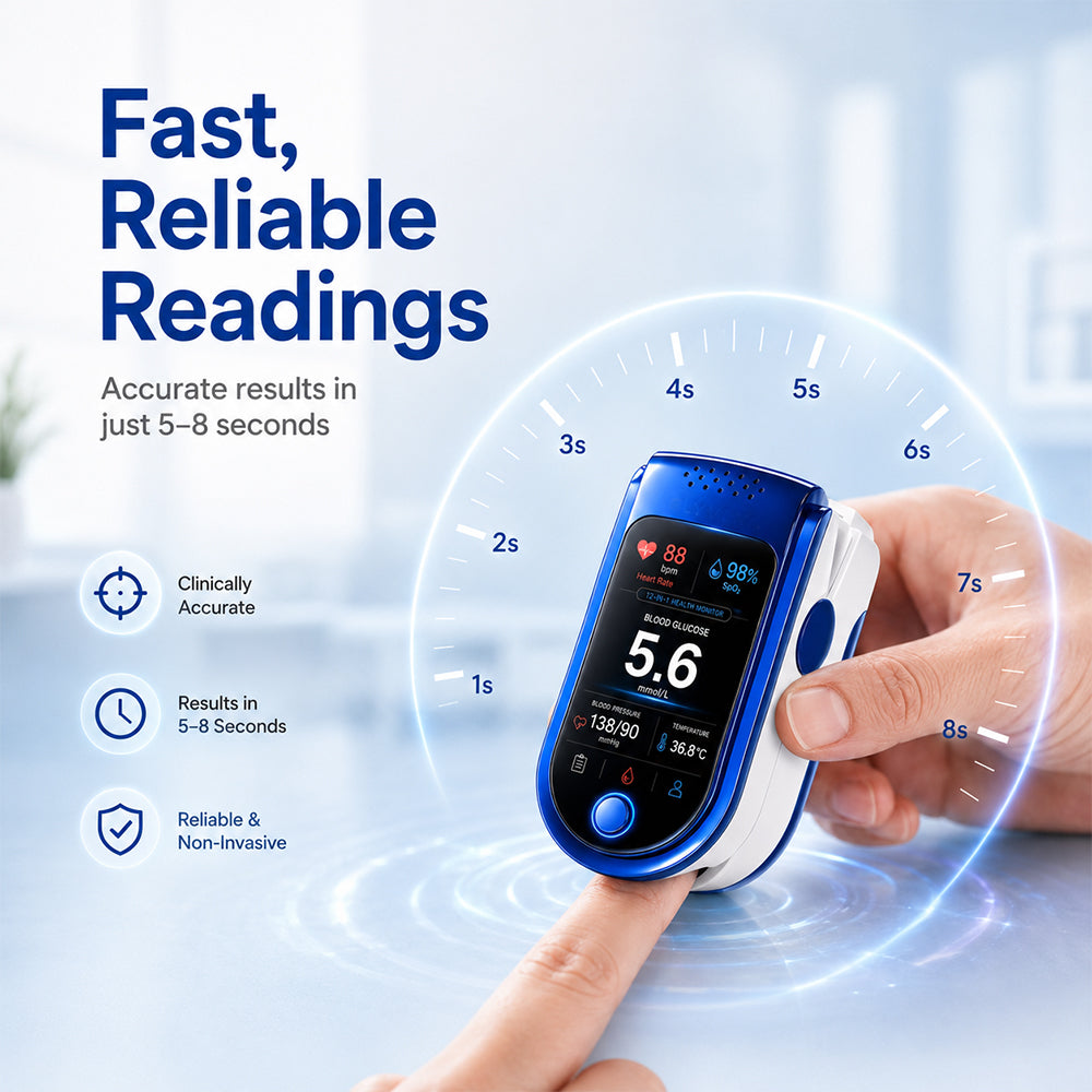 🧑‍⚕️Non-Invasive Daily Health Tracker | 💧 Needle-Free Wellness Trend Monitoring Device