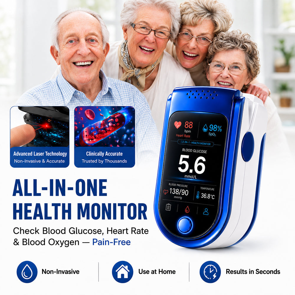 🧑‍⚕️Non-Invasive Daily Health Tracker | 💧 Needle-Free Wellness Trend Monitoring Device