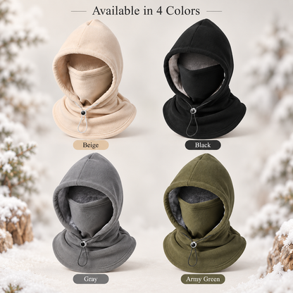 🧣❄️ 3-in-1 Winter Fleece Balaclava Hood - Warm Face, Ear & Neck Cover