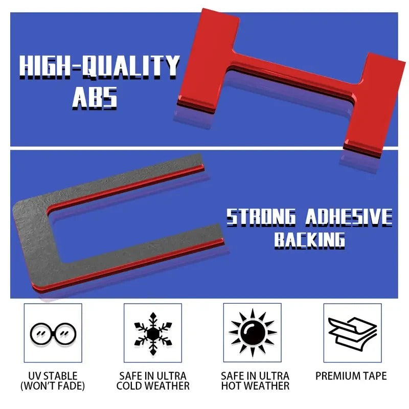 🚗3D Raised Tailgate Letters – Premium ABS Overlay Trim Stickers