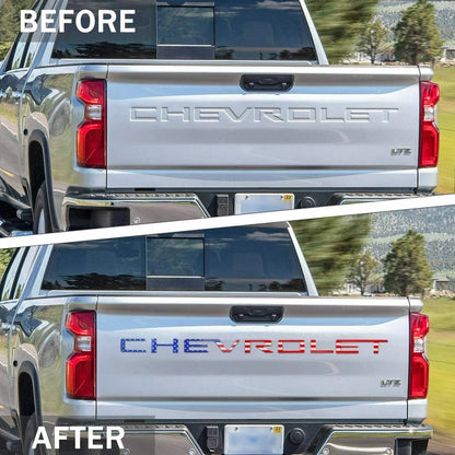 🚗3D Raised Tailgate Letters – Premium ABS Overlay Trim Stickers
