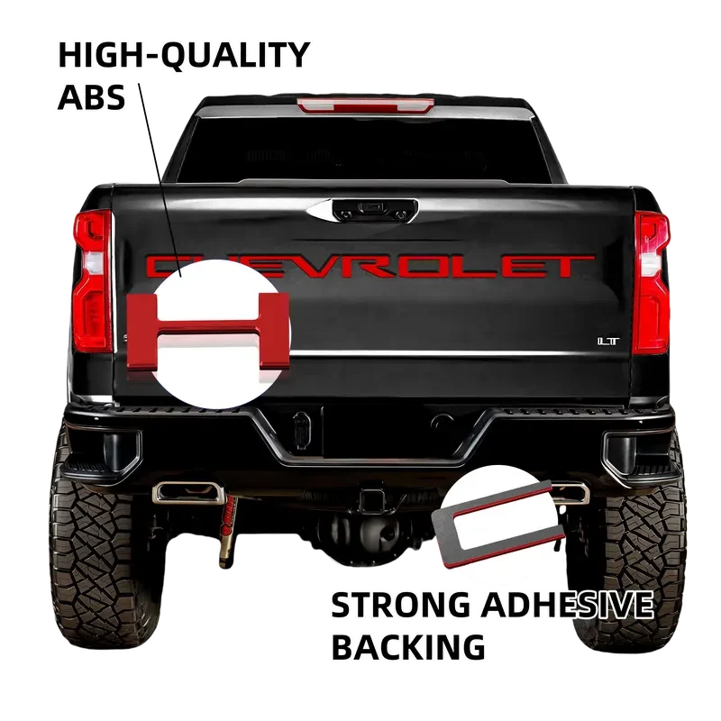 🚗3D Raised Tailgate Letters – Premium ABS Overlay Trim Stickers