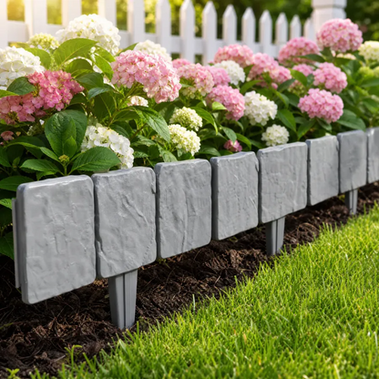 🏠 Faux Stone Garden Edging Border