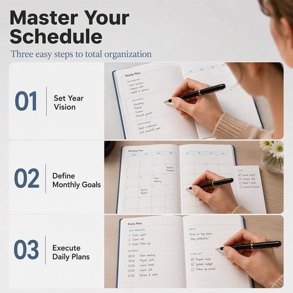 📝2027 Minimalist Daily Planner Notebook