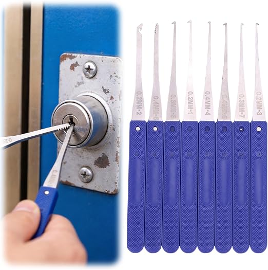 12 Pcs Broken Key Extractor Kit for Padlocks and Car Locks