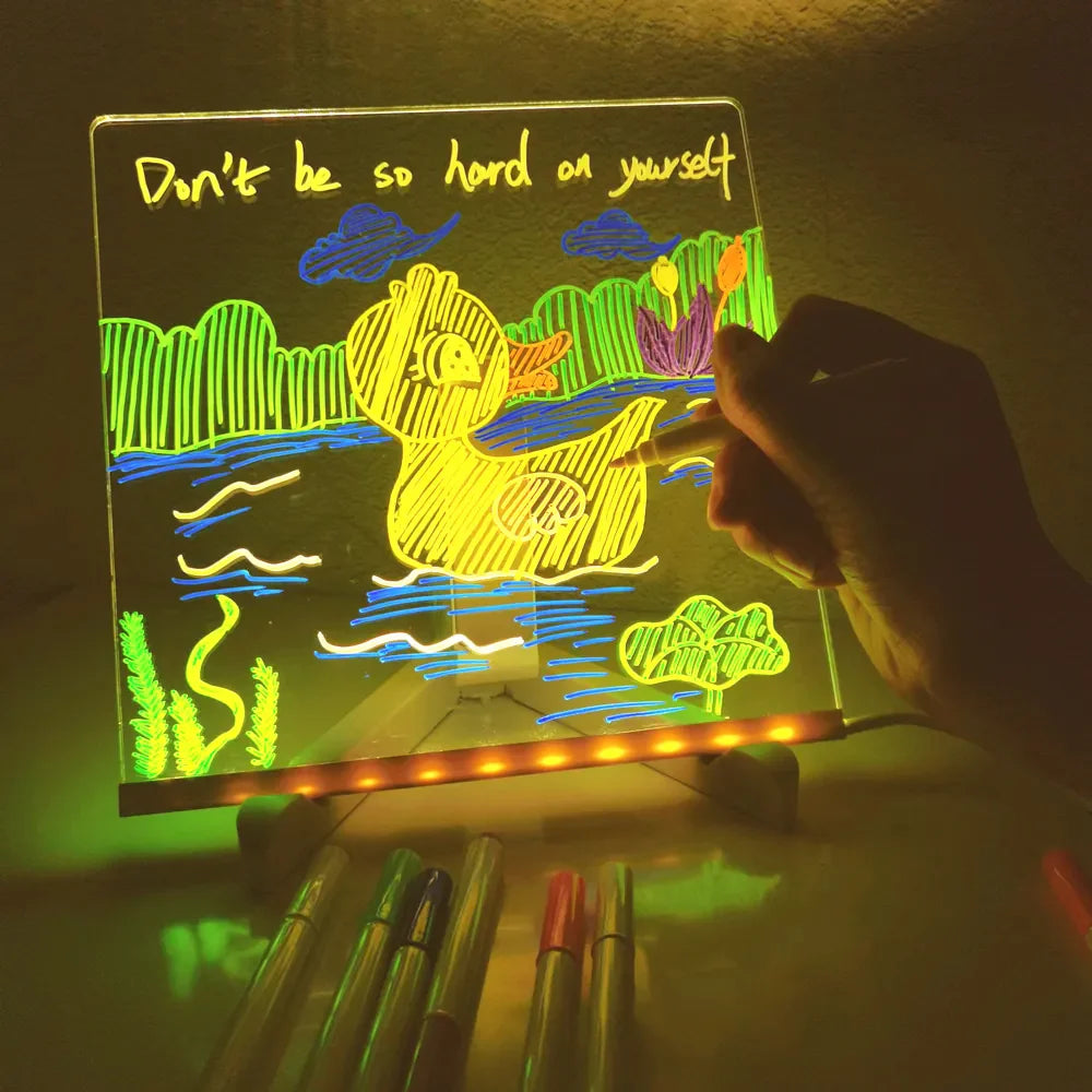dht™⭐Rechargeable and Reusable LED Drawing Board For Children