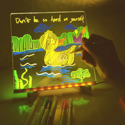 dht™⭐Rechargeable and Reusable LED Drawing Board For Children