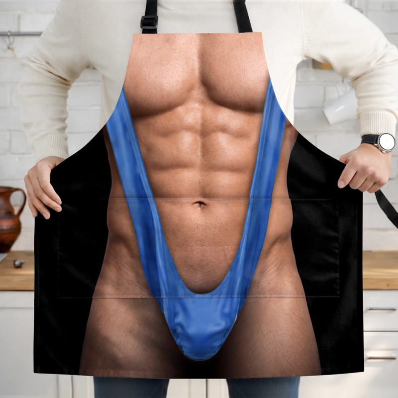 dht™⭐Muscle Man Body Apron🎁Funny Birthday Gift for Husband Grandpa