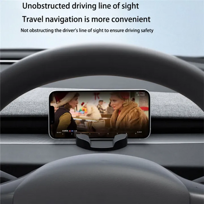 Phone Mount Holder Compatible with Tesla Model 3/Y 2021-2023 Model 3/Y 2024 Highland Accessories Silicone