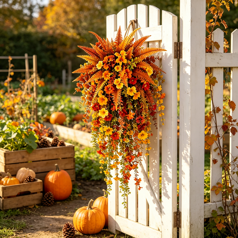 Autumn Porch Fern – The Fall Welcome That Never Wilts