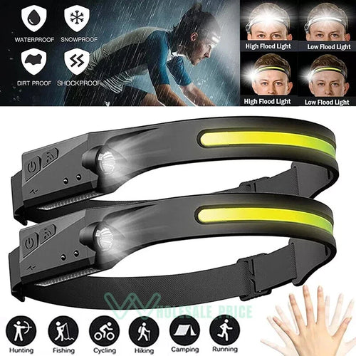230° Panoramic Adventure LED Headlamp – Ultra Bright Hands-Free Outdoor Waterproof Head Light