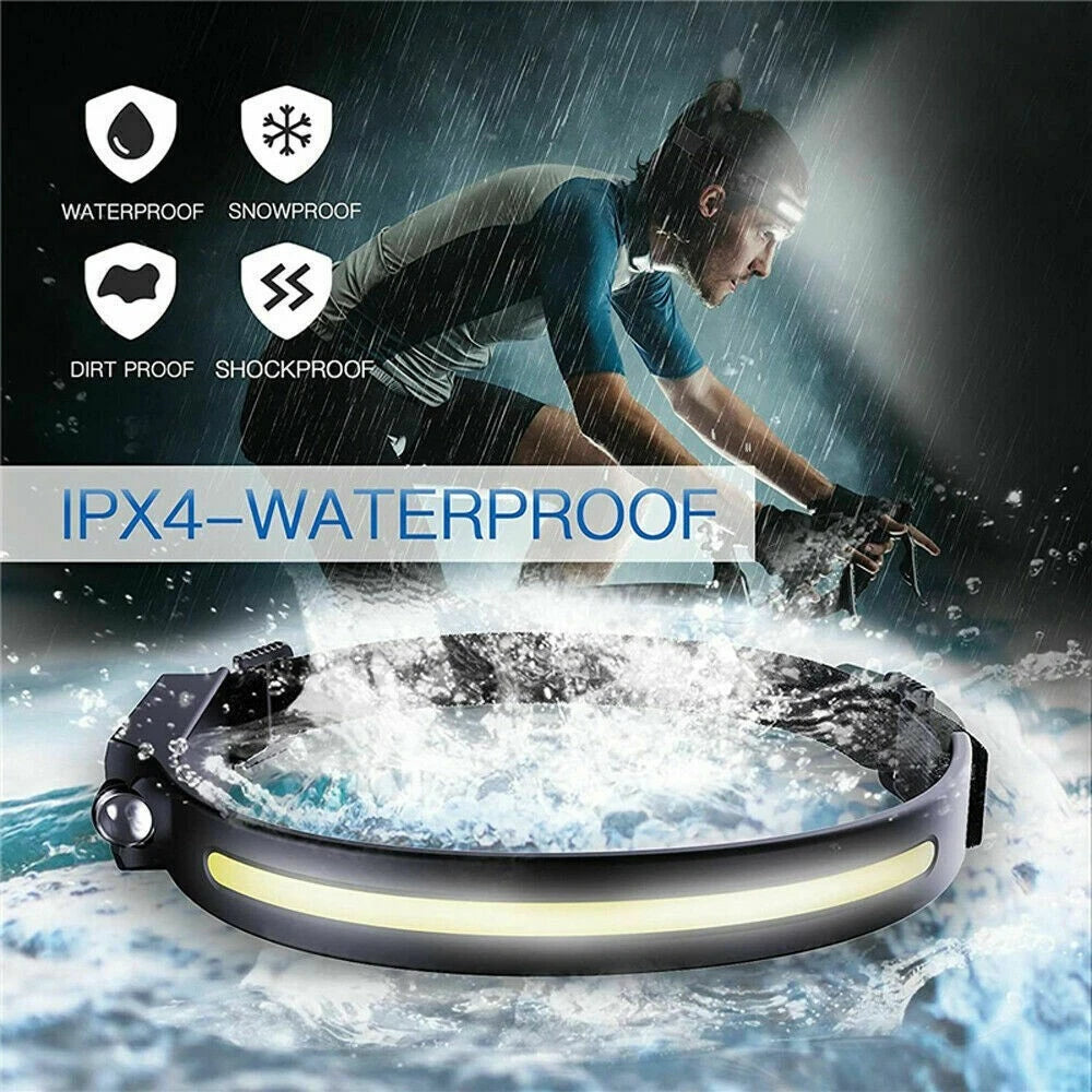 230° Panoramic Adventure LED Headlamp – Ultra Bright Hands-Free Outdoor Waterproof Head Light