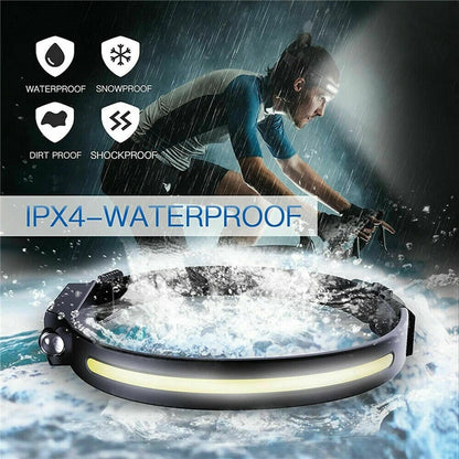 230° Panoramic Adventure LED Headlamp – Ultra Bright Hands-Free Outdoor Waterproof Head Light