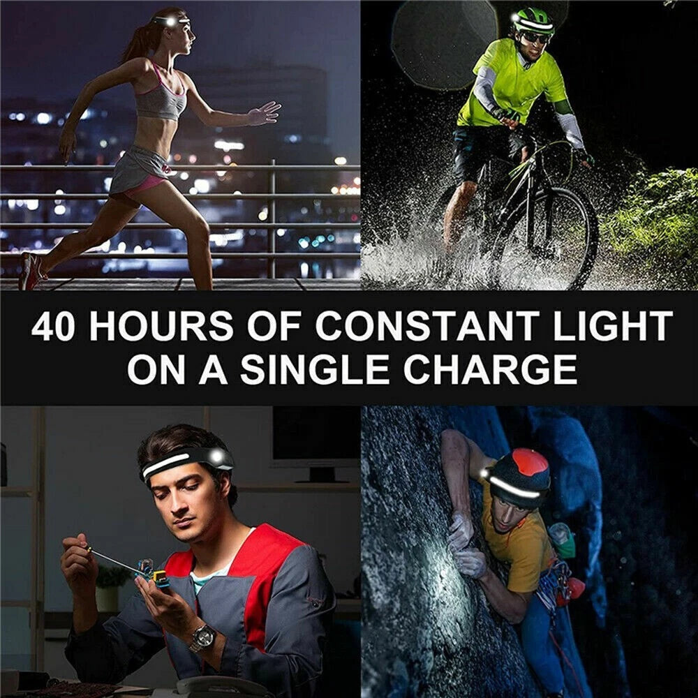230° Panoramic Adventure LED Headlamp – Ultra Bright Hands-Free Outdoor Waterproof Head Light