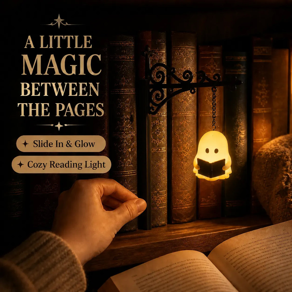 dht™⭐Enchanted Bookshelf Lights – Magical LED Book Nook Decor
