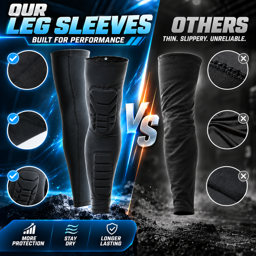 🦵✅Pro Honeycomb Anti-Collision Full-Leg Compression Guard