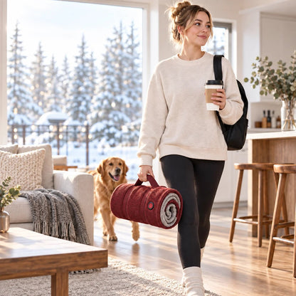 🧣 Wearable Heated Blanket – Cozy Hands-Free Warmth