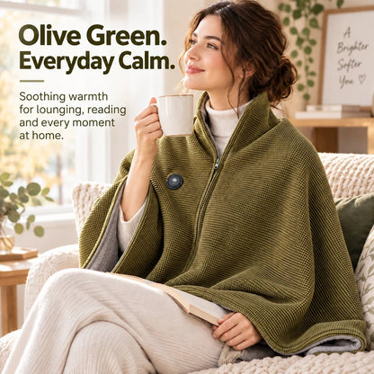 🧣 Wearable Heated Blanket – Cozy Hands-Free Warmth