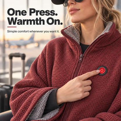 🧣 Wearable Heated Blanket – Cozy Hands-Free Warmth