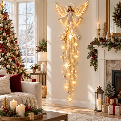 ✨Angel Blessing Starfall Wall Light – Angel Christmas Wall Decor