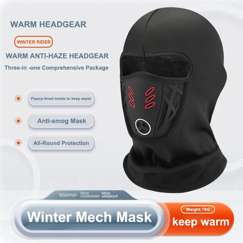 🖤3D Balaclava Ski Mask – Windproof, Warm & Breathable Winter Face Cover