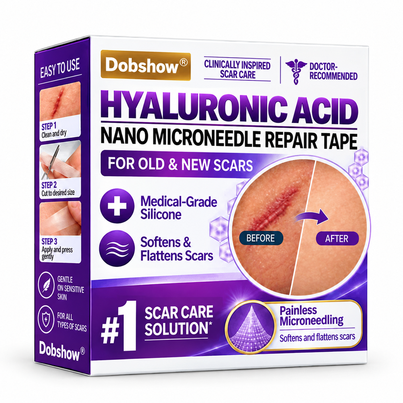 Medical-Grade Nano Microneedle Scar Repair Tape: Targeted Scar Care For Surgical, C-Section, Raised & Stubborn Scars