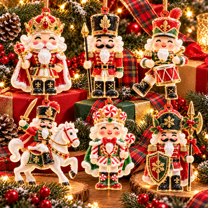 🎅6-Piece Christmas Nutcracker Ornament Collection