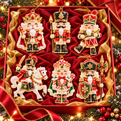🎅6-Piece Christmas Nutcracker Ornament Collection