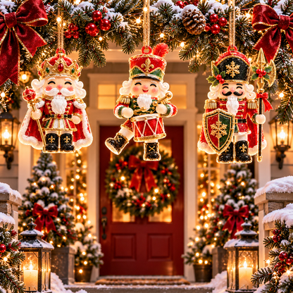 🎅6-Piece Christmas Nutcracker Ornament Collection