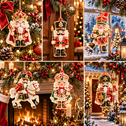 🎅6-Piece Christmas Nutcracker Ornament Collection