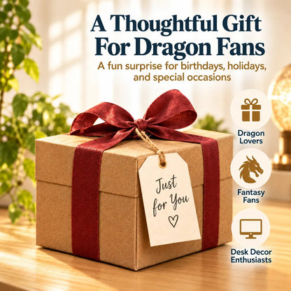 🐲 Dragon Monitor Buddy | Cute Dragon Desktop Companion & Monitor Decor