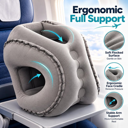 ✈️ Inflatable Airplane Sleep Pillow – Sleep Better on Every Flight
