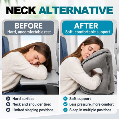 ✈️ Inflatable Airplane Sleep Pillow – Sleep Better on Every Flight