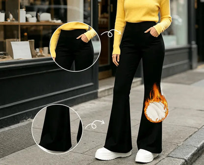 🎄High-waisted fleece-lined shaping leggings