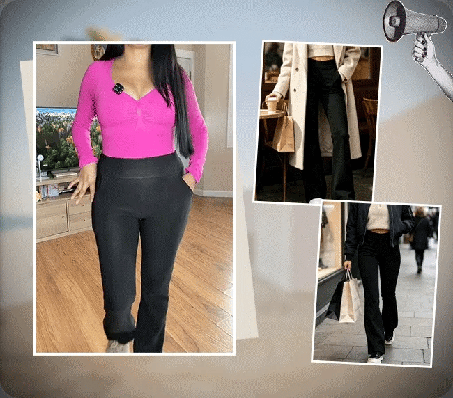 🎄High-waisted fleece-lined shaping leggings