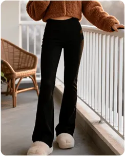 🎄High-waisted fleece-lined shaping leggings