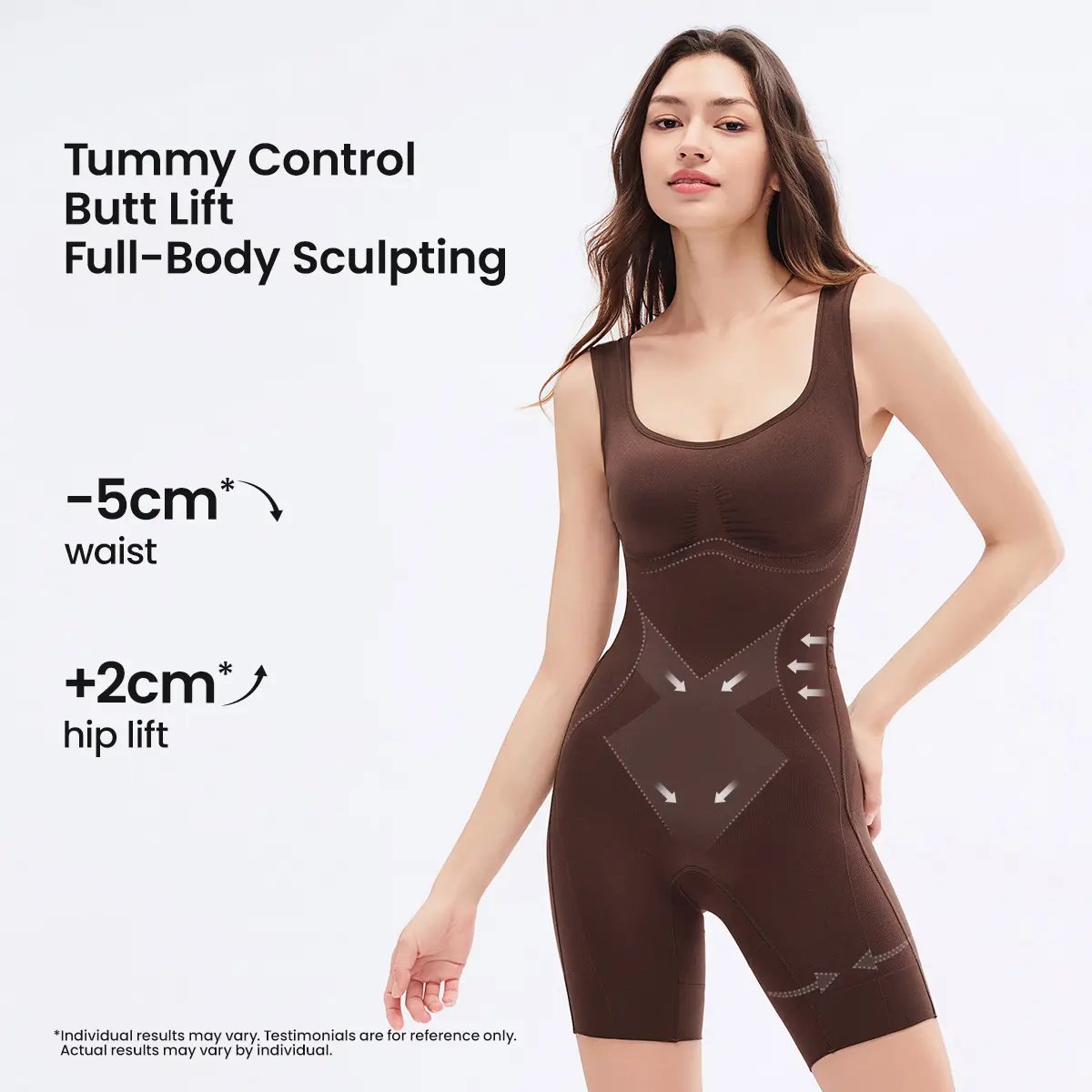 👗 Tummy Control Butt Lifter Faja Bodysuit — Back Support & Open Back Design