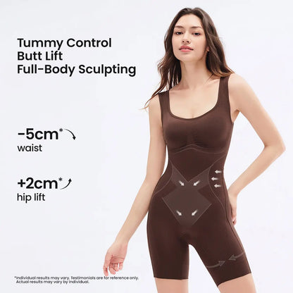 👗 Tummy Control Butt Lifter Faja Bodysuit — Back Support & Open Back Design