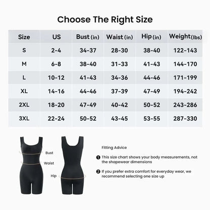 👗 Tummy Control Butt Lifter Faja Bodysuit — Back Support & Open Back Design