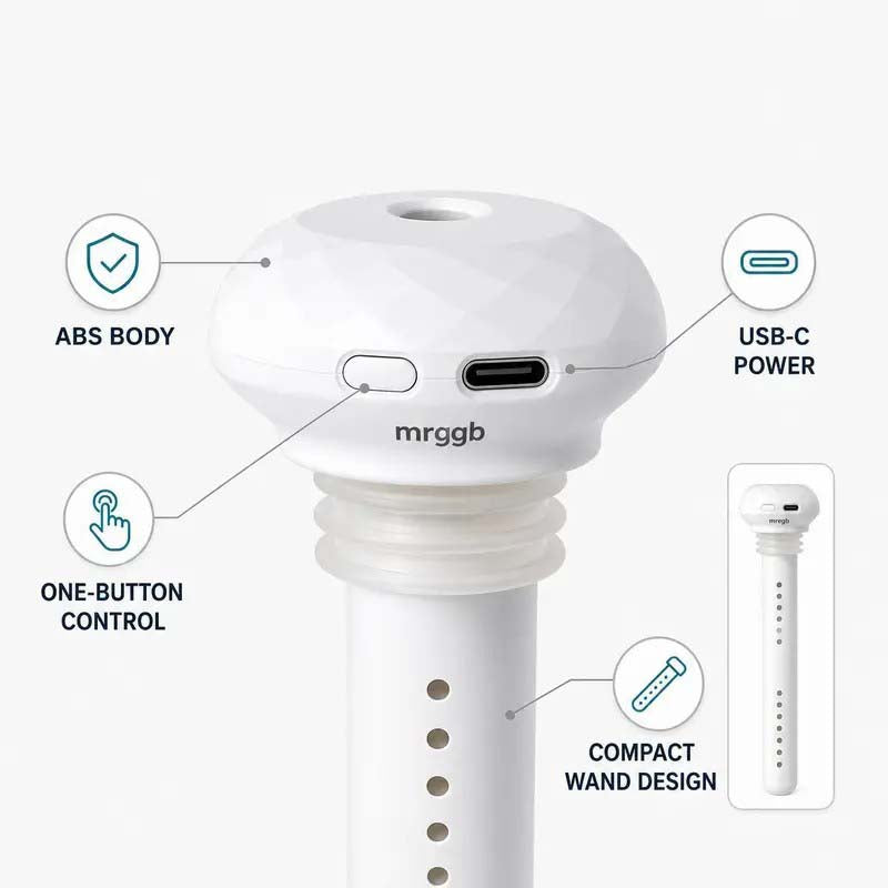 💧 Mini USB Cool Mist Portable Donut Humidifier, Unlimited Water Tank Small Desktop Mist Maker