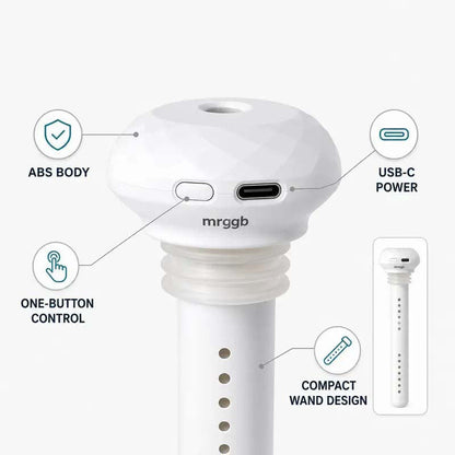 💧 Mini USB Cool Mist Portable Donut Humidifier, Unlimited Water Tank Small Desktop Mist Maker