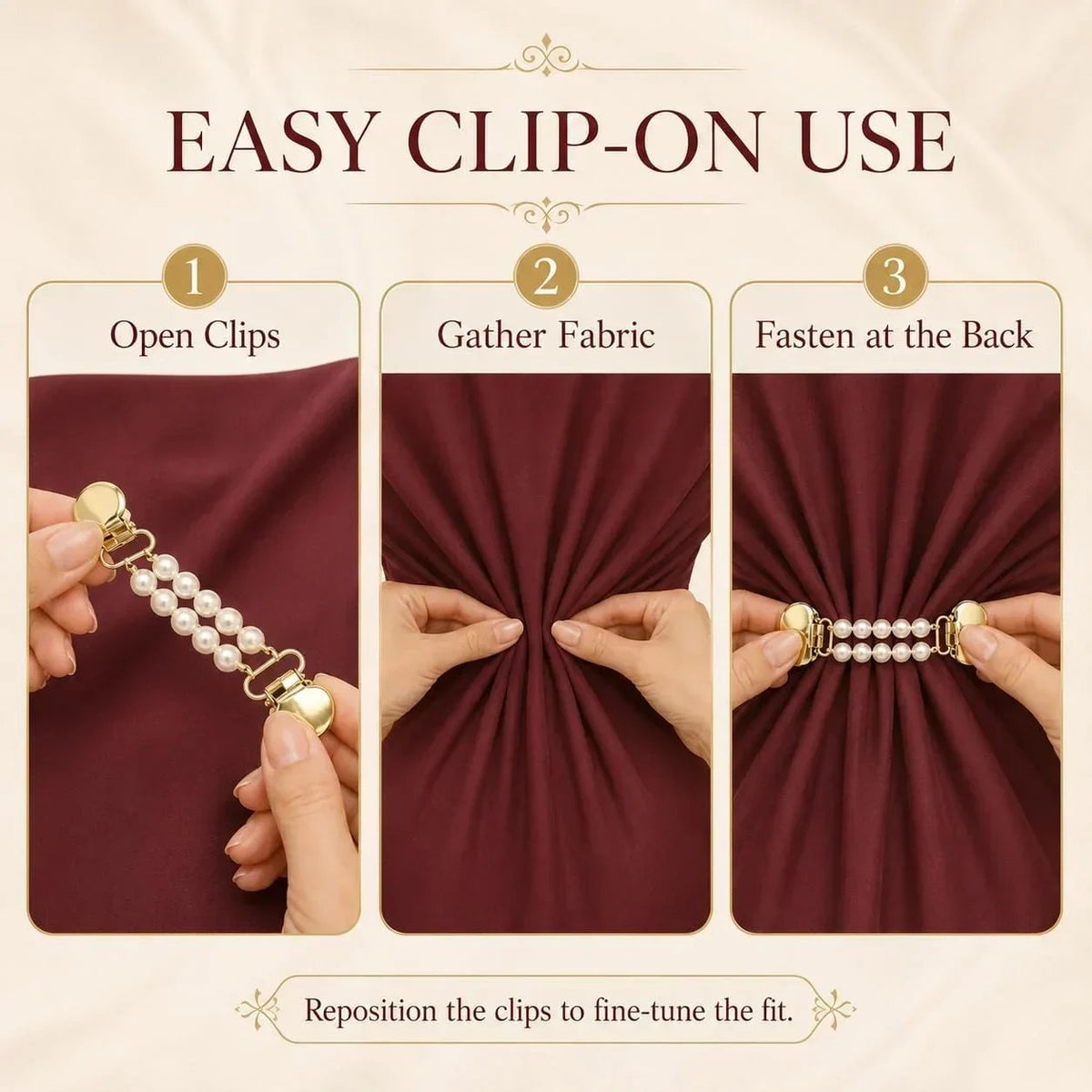 📿Multi-use Waist Cinch Clip | Cardigan & Shawl Clothing Fastener💎