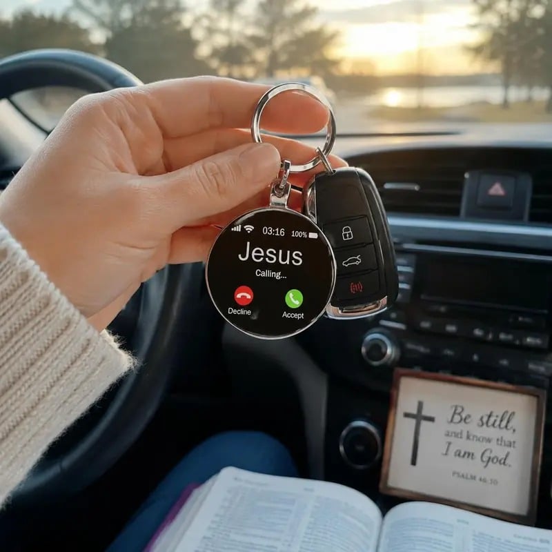 💥Buy 1 get 1 free 🔥Jesus Calling Keychain | A Daily Reminder of Faith & God’s Love