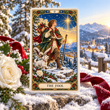 🔮Christmas Tarot Deck – 78 Festive Cards with Guidebook & 12-Day Reflection Guide