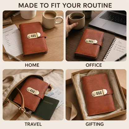 💰 Lockable A6 Savings Notebook with 3-Digit Combination Lock
