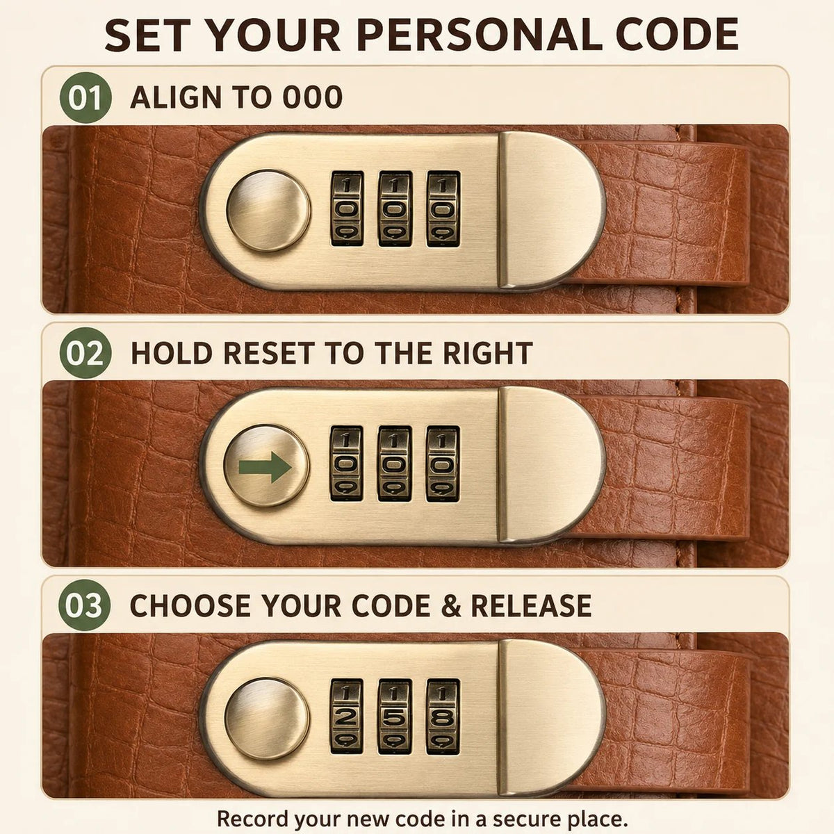 💰 Lockable A6 Savings Notebook with 3-Digit Combination Lock