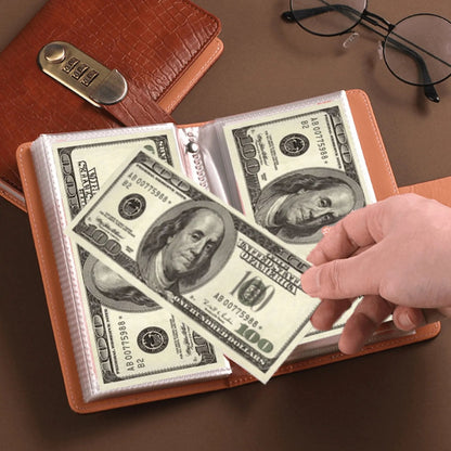 💰 Lockable A6 Savings Notebook with 3-Digit Combination Lock