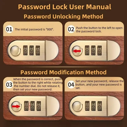 💰 Lockable A6 Savings Notebook with 3-Digit Combination Lock